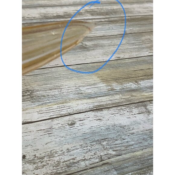 HQT Handcrafted Amber Swirl Art Glass Sculptures 12" – Set of 2 Murano Style Fla - Picture 9 of 13